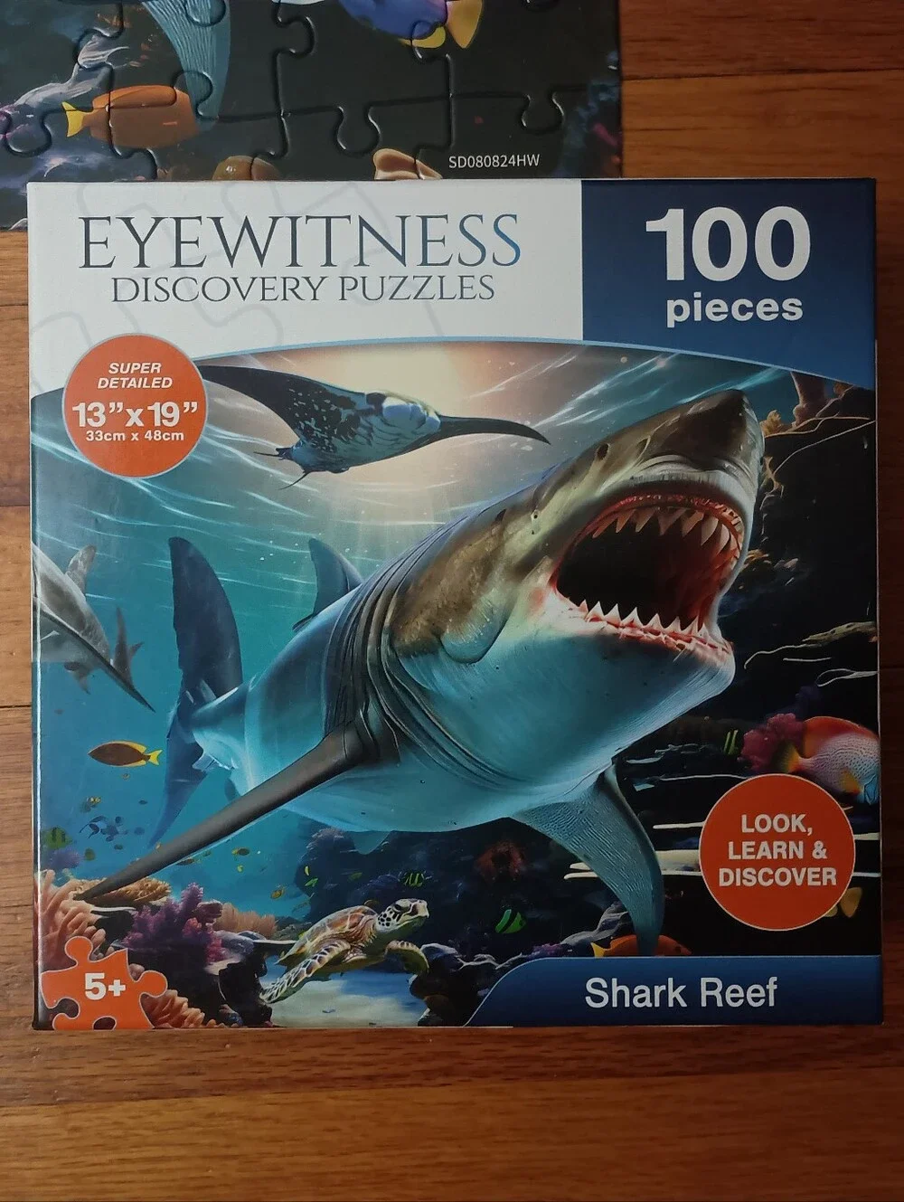 3/$10 🌟 Eyewitness Discovery Shark Reef 100 Piece Puzzle
